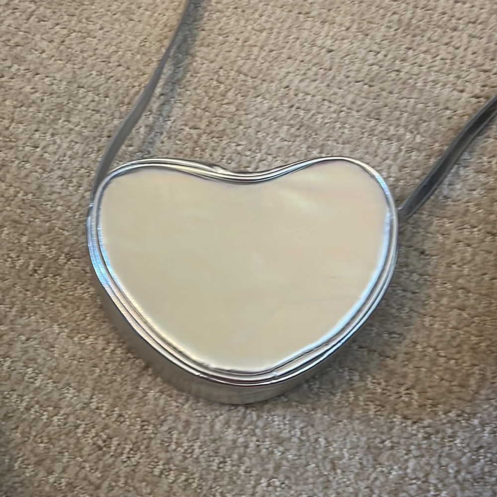 Silver glittery heart purse - Picture 6 of 6